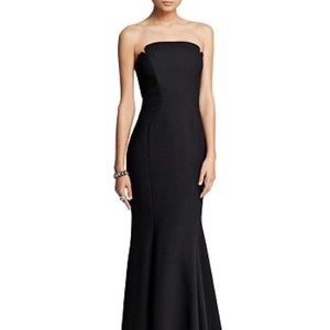 JILL JILL STUART WORN ONCE BLACK CREPE MERMAID DRESS GOWN WOMENS SIZE 4